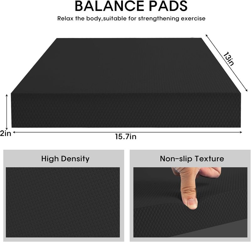 MBKHFLL Exercise Balance Pad，Balance Foam Mat for Physical Therapy Equipment & Strength Stability Training, Slip Resistant Foam Mat for Yoga, Pilates, Meditation，Gardening knee pads - Image 2